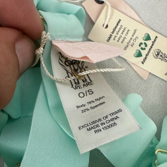 We Are HAH Women's Strung Out Garters Brite Baby Blue Size OS - Picture 2 of 4